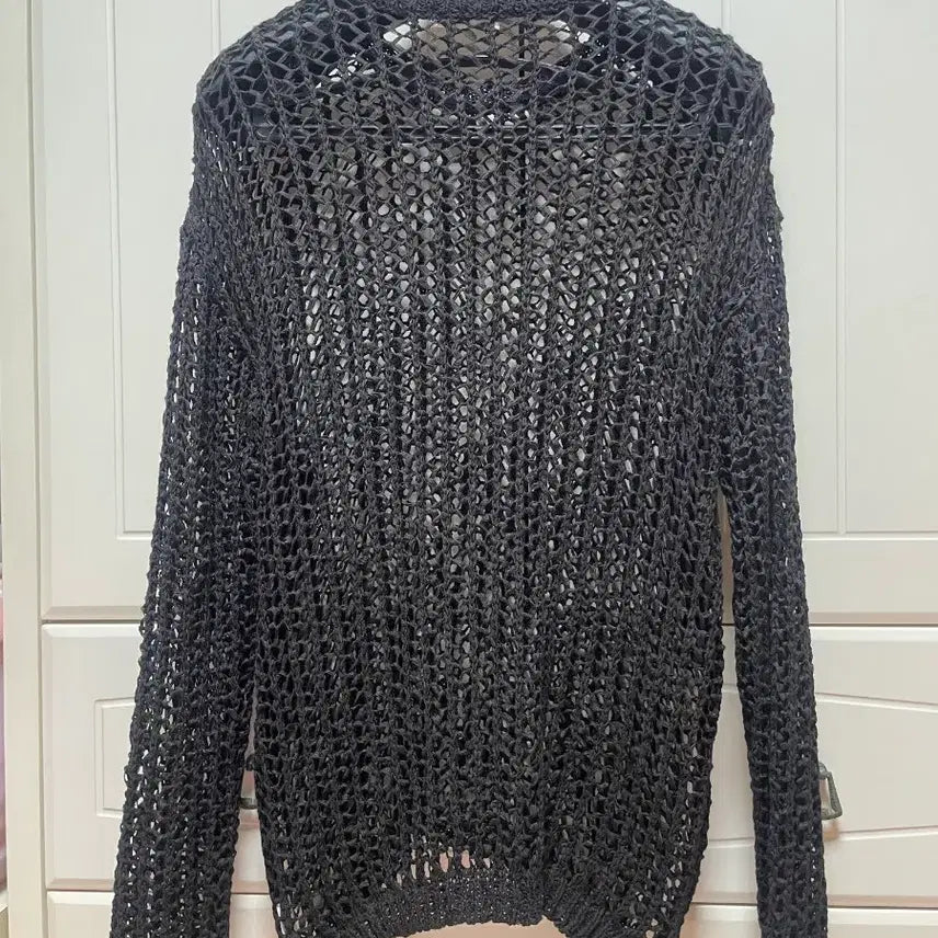 [BUNJANG] Layered Mesh Knit Top / 레이어드 망사 니트