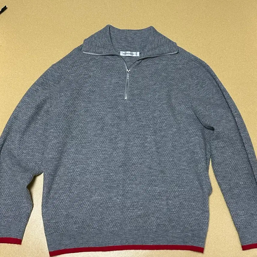 [BUNJANG] Intempo Mood Half Zip-Up Knit L Size / 인템포무드 하프집업니트