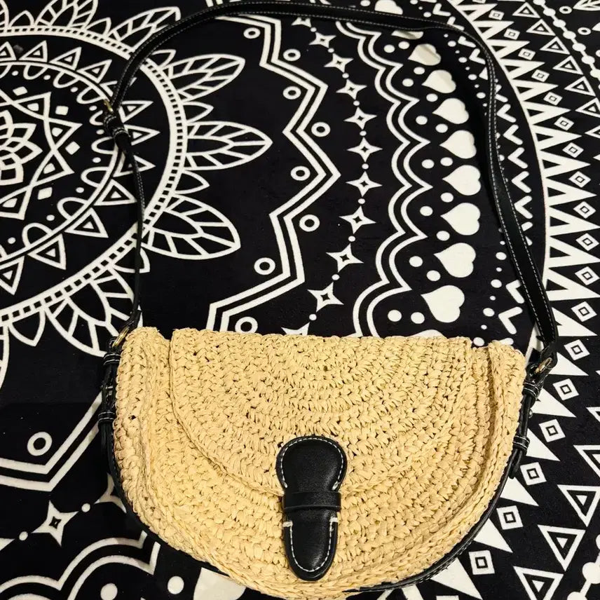 [BUNJANG] Zara Braided Crossbody Bag / 자라 브레이드 크로스백/ 새제품/ 라탄백/반택가능