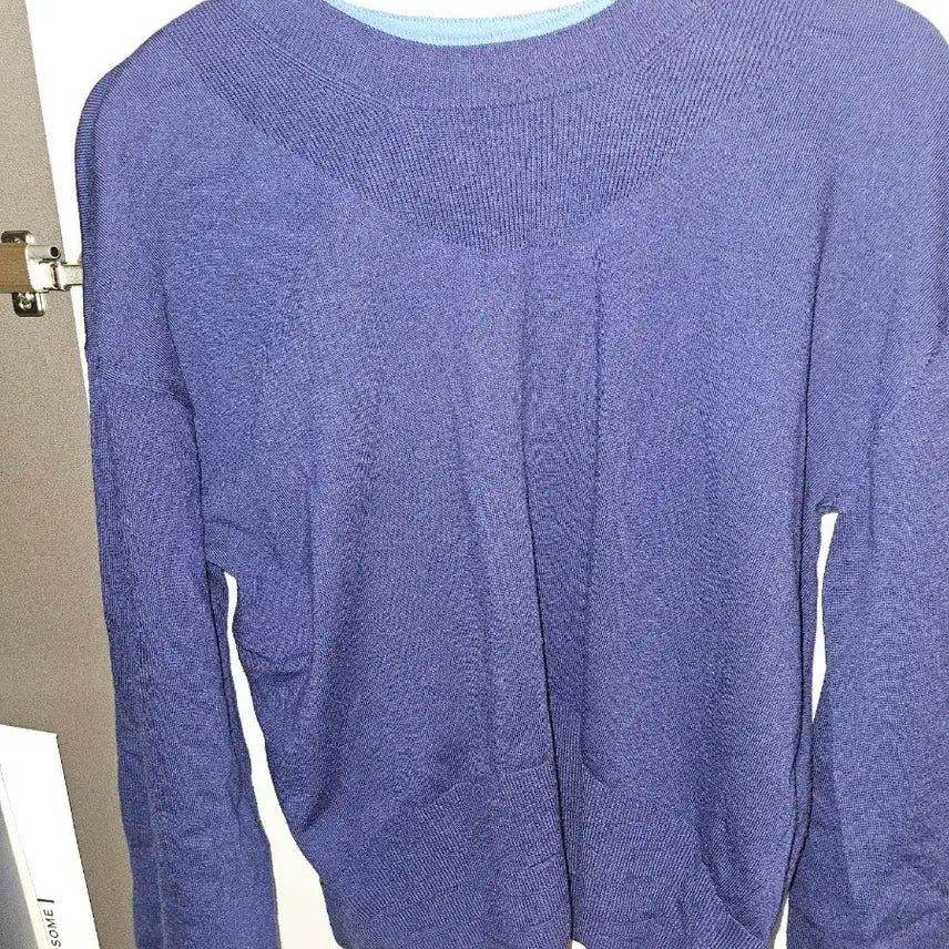 [BUNJANG] System Navy Knit Sweater / 한섬 시스템 니트 네이비