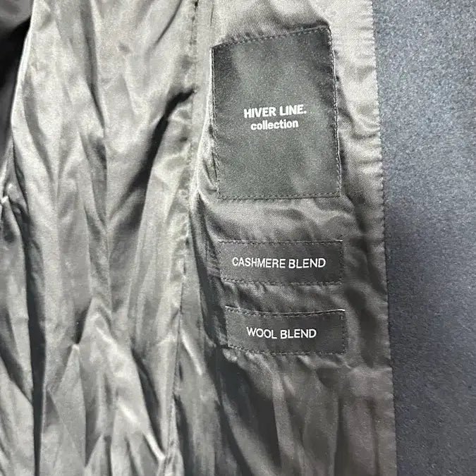 [BUNJANG] Black Cashmere Wool Blend Winter Coat / 블랙 코트