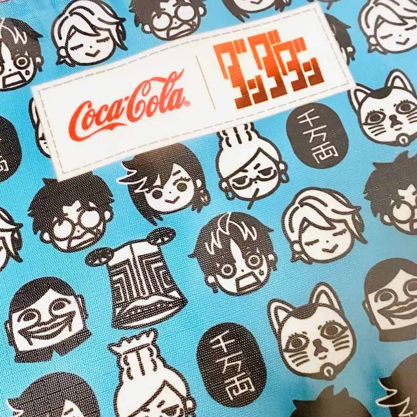 [BUNJANG] Dandadan Momosuka Coca-Cola Collaboration Flat Pouch / 일본 단다단 모모 오카룽 코카콜라 콜라보 플랫 파우치