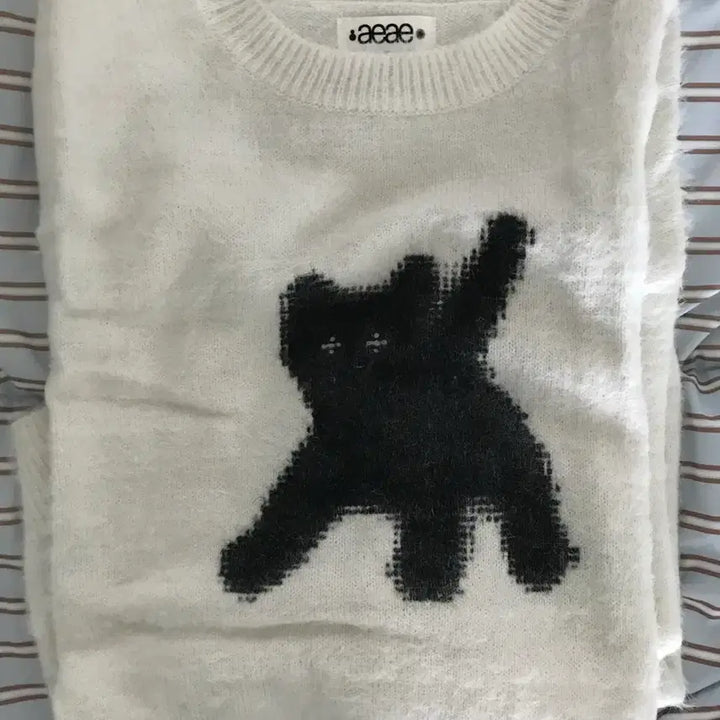 [BUNJANG] AEAE Flashed Cats Angora Knit / AEAE에이이에이이 캣 앙고라 니트 Flashed Cats