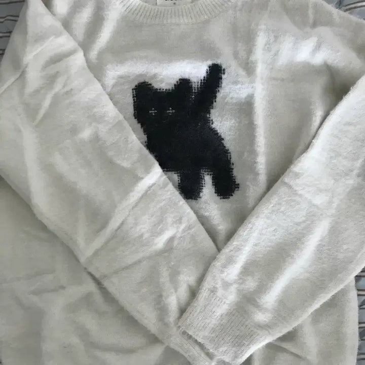[BUNJANG] AEAE Flashed Cats Angora Knit / AEAE에이이에이이 캣 앙고라 니트 Flashed Cats
