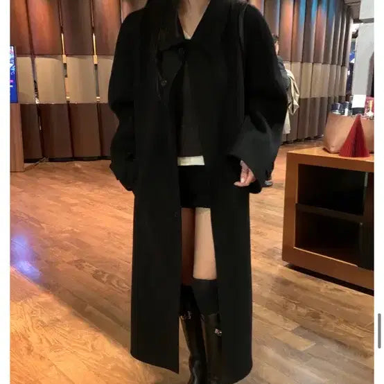 [BUNJANG] Thewish Leeds Snowy Cashmere Long Coat / 더위시 Leeds Snowy 캐시미어 롱 코트