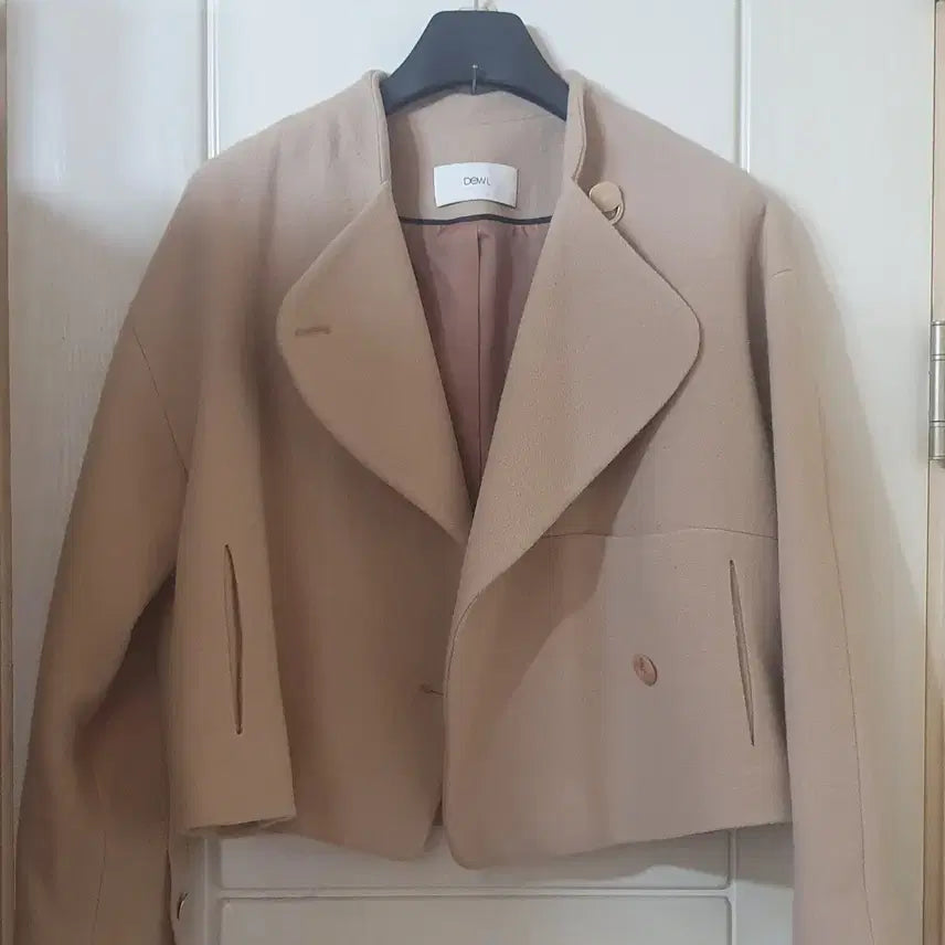 [BUNJANG] DEWL Cropped Jacket Beige / DEWL 듀엘 크롭 자켓 베이지