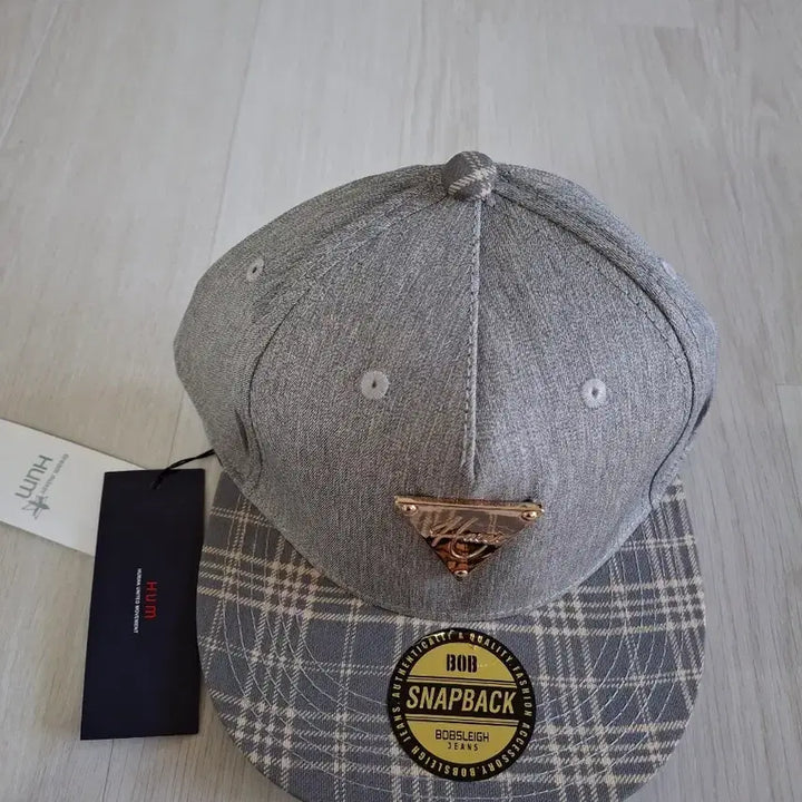 [BUNJANG] HUM Babsley Snapback Hat Checkered / HUM 새상품 밥슬레이 스냅백 모자 체크