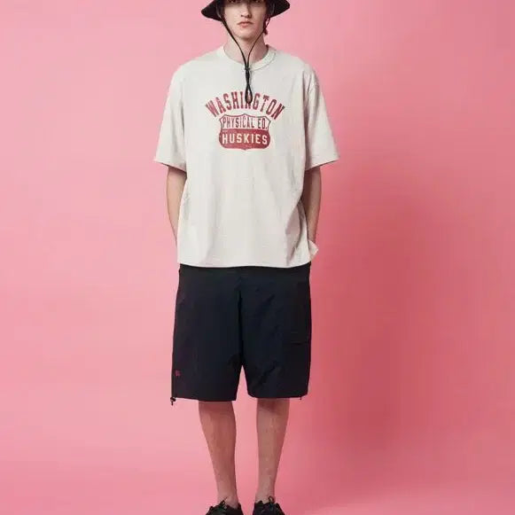 [BUNJANG] Uniform Bridge Washington Tee Oatmeal [L] / 유니폼브릿지 워싱턴 티 오트밀 [L]