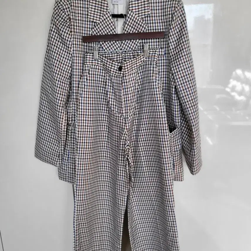 [BUNJANG] J.Fit Checkered Jacket Set / 벨201.제이핏 체크자켓 셋업