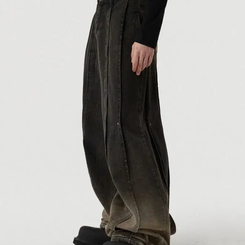 [BUNJANG] DNSR Multi-Pleats Side Snap L / DNSR 멀티플리츠 사이드 스냅 L
