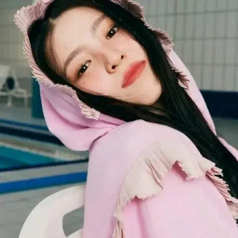 [BUNJANG] Lucky Chouette Pink Half Sleeve T-Shirt / 럭키슈에뜨 핑크 반팔 티셔츠