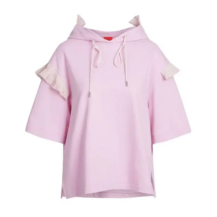 [BUNJANG] Lucky Chouette Pink Half Sleeve T-Shirt / 럭키슈에뜨 핑크 반팔 티셔츠