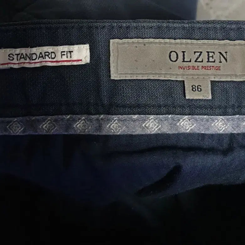 [BUNJANG] OLZEN Micro-Structured Standard Chino Pants Dark Navy (34) / 올젠 마이크로조직 스탠다드 치노팬츠 다크네이비 (34)