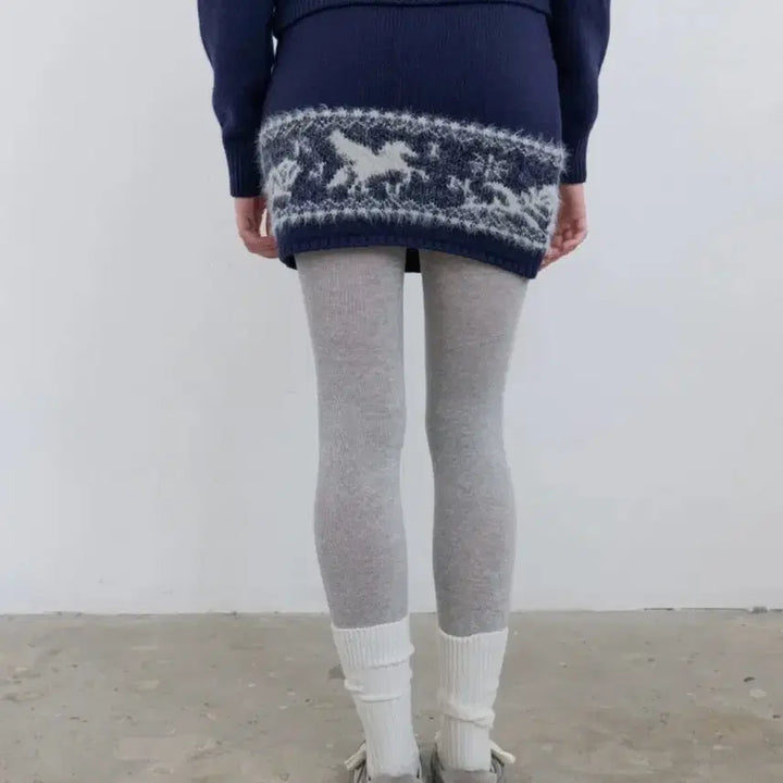 [BUNJANG] Nordic Knit Mini Skirt / 기준 노르딕 니트 미니스커트 Nordic Knit Mini Skirt