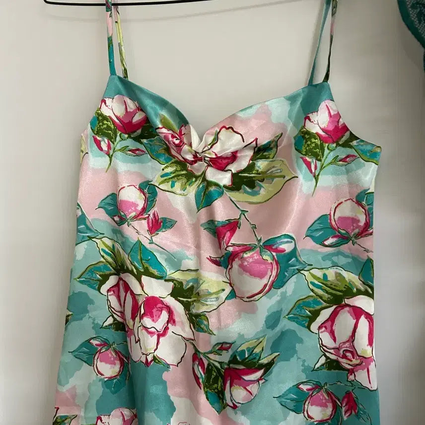 [BUNJANG] Floral Print Strap Maxi Dress / 꽃무늬 끈나시 원피스 솔로지옥st 44-55 s