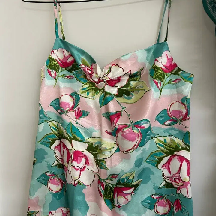 [BUNJANG] Floral Print Strap Maxi Dress / 꽃무늬 끈나시 원피스 솔로지옥st 44-55 s