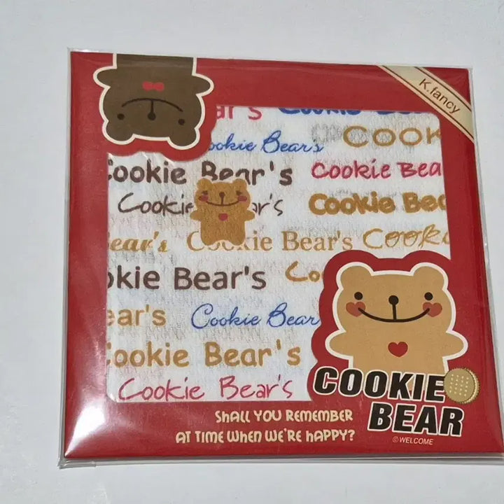 [SOLD OUT] 고전문구 쿠키베어 캐릭 손수건
