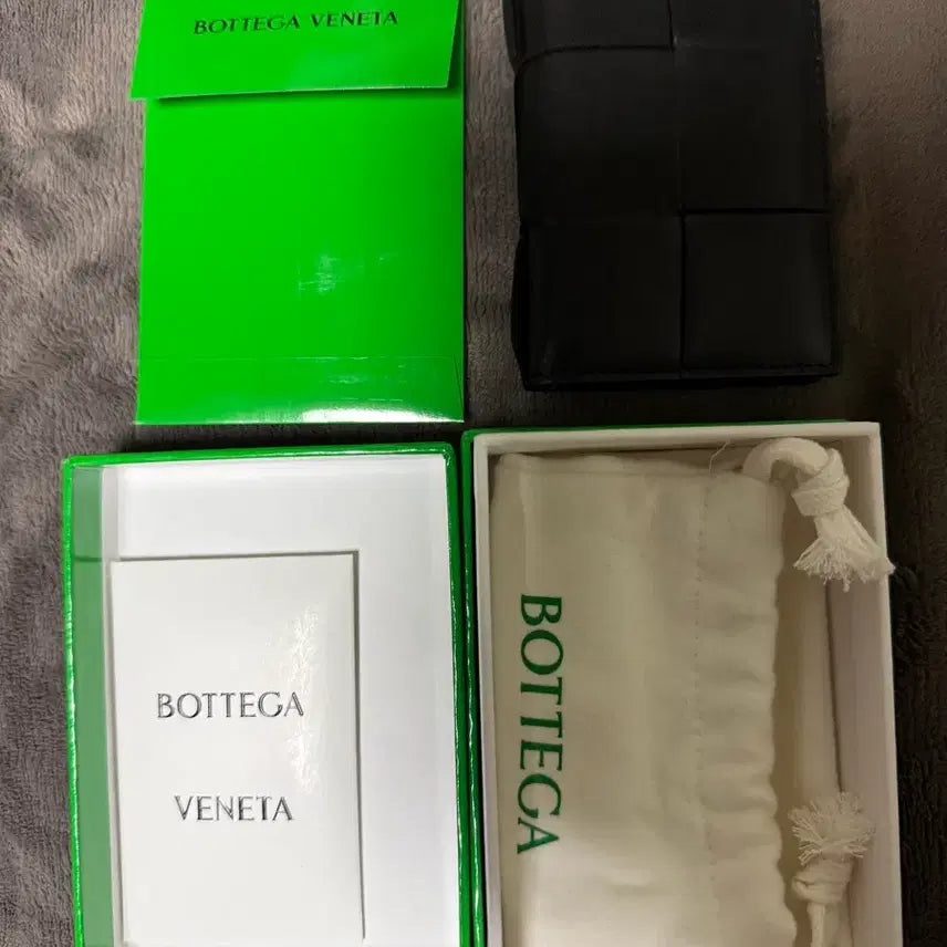 [BUNJANG] Bottega Veneta Flap Card Holder Black / 보테가베네타 플랩 카드지갑 블랙