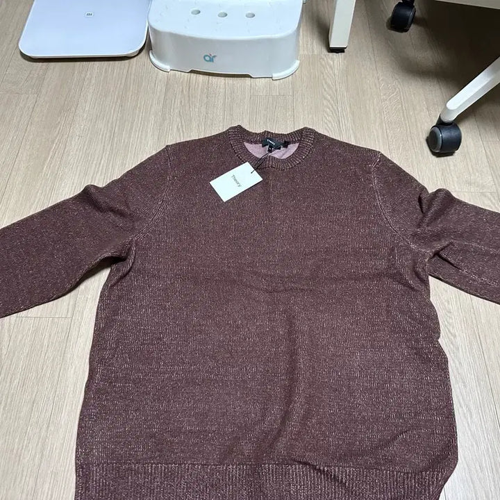 [BUNJANG] Theory Wool Cashmere Knit Sweater Brown XL / 띠어리 울캐시미어 니트 브라운 새상품 xl 판매합니다