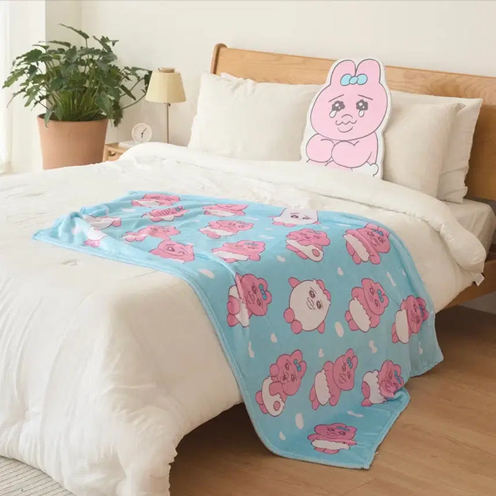 [BUNJANG] Pantsu Usagi Fleece Blanket / 빤쮸토끼 극세사 담요 오빤쮸 우사기