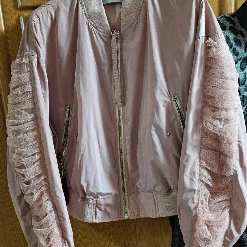 [BUNJANG] JS New York Mesh Frill Windbreaker Jacket / 제이에스뉴욕 바람막이 점퍼