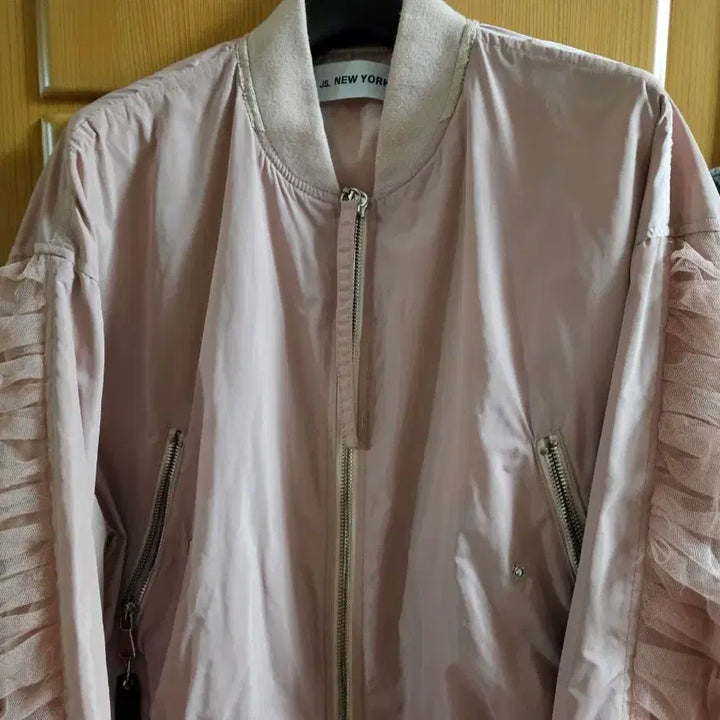 [BUNJANG] JS New York Mesh Frill Windbreaker Jacket / 제이에스뉴욕 바람막이 점퍼
