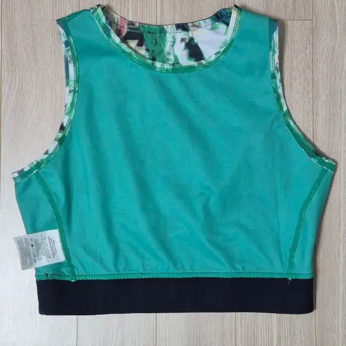 [BUNJANG] Nike S Cropped Tank Top Green / 나이키 S 사이즈 크롭 탱크탑 패턴 녹색 그린 초록