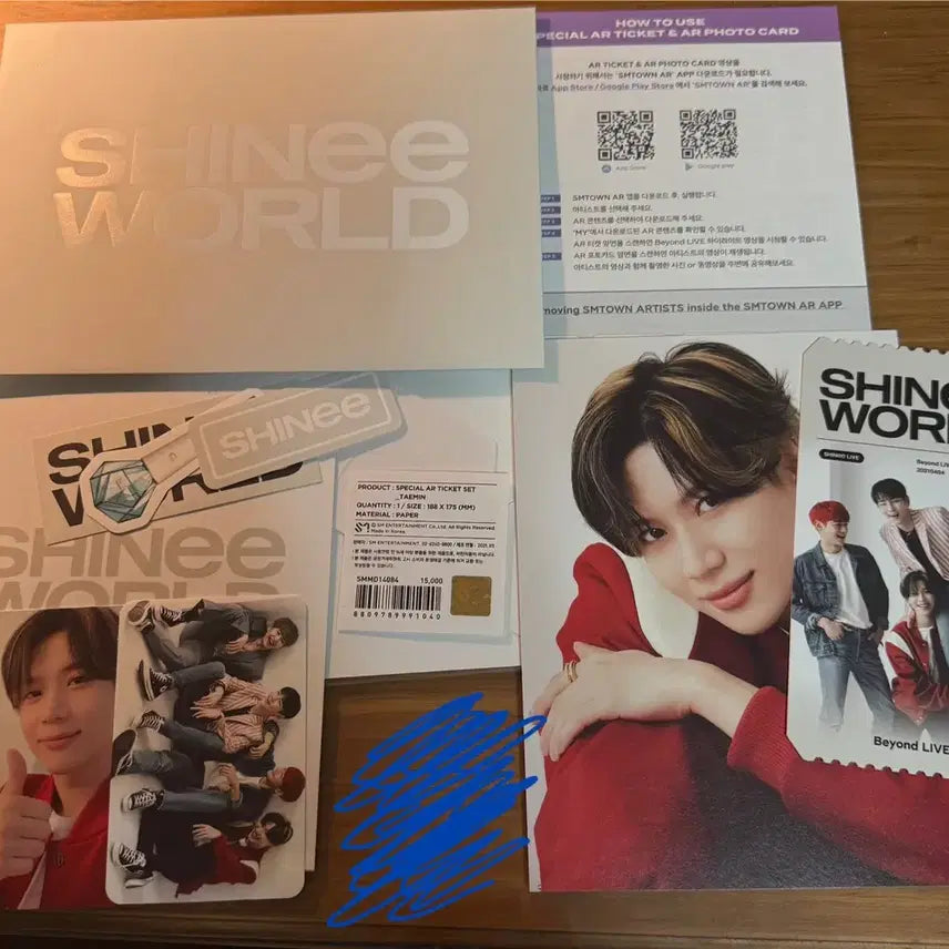 [BUNJANG] SHINee Beyond LIVE AR Ticket Set Taemin Version / 풀셋 샤이니 비욘드라이브 AR 티켓 세트 태민 버전