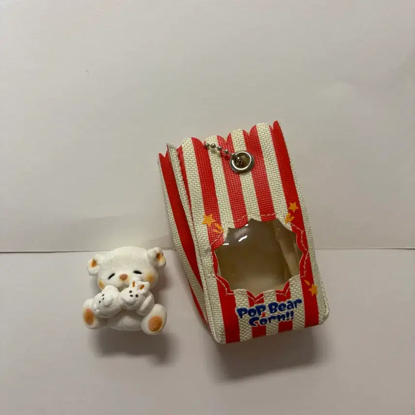 [BUNJANG] Popcorn Bear Pop Bear Con Keyring / 랜덤 가챠 팝콘 베어 팝 베어 콘 키링