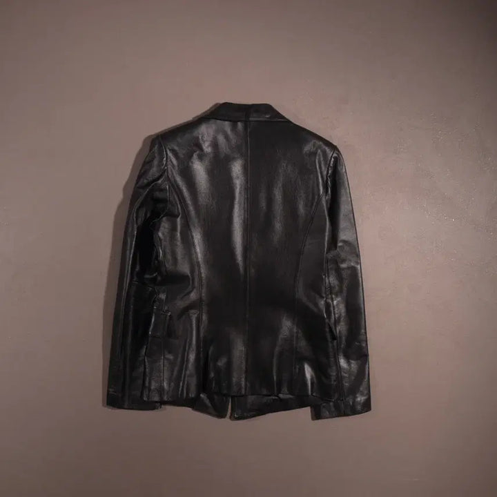[BUNJANG] SALLY&amp;JOHN Leather Blazer Jacket / SALLY&amp;JOHN 가죽 블레이저 자켓 C217
