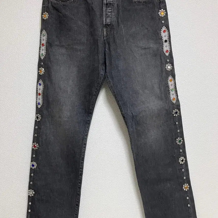 [BUNJANG] Kapital Gemstone Denim Pants 38 / 캐피탈 젬스톤 38사이즈