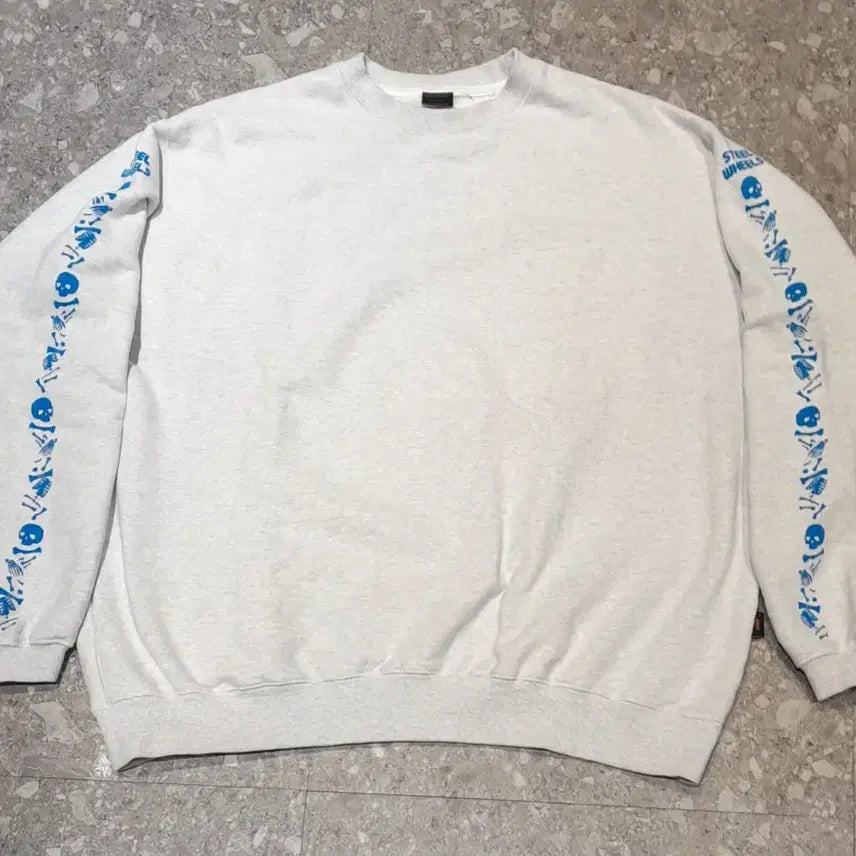 [BUNJANG] Steel Wheels Bon Sweatshirt Ash Gray (L) / 스틸휠즈 본 스웻셔츠 에쉬그레이 (L)