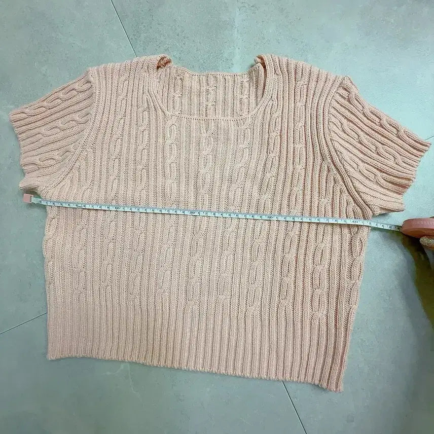 [BUNJANG] Knit Short Sleeve T-Shirt / 여반팔