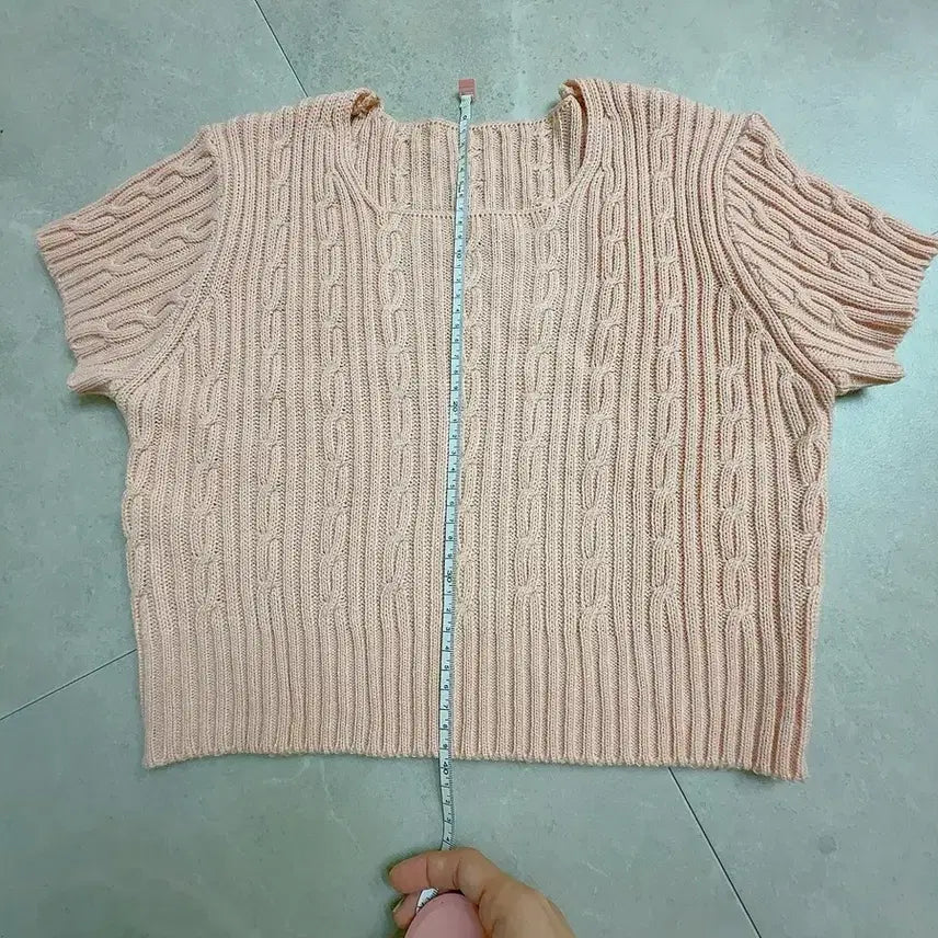 [BUNJANG] Knit Short Sleeve T-Shirt / 여반팔