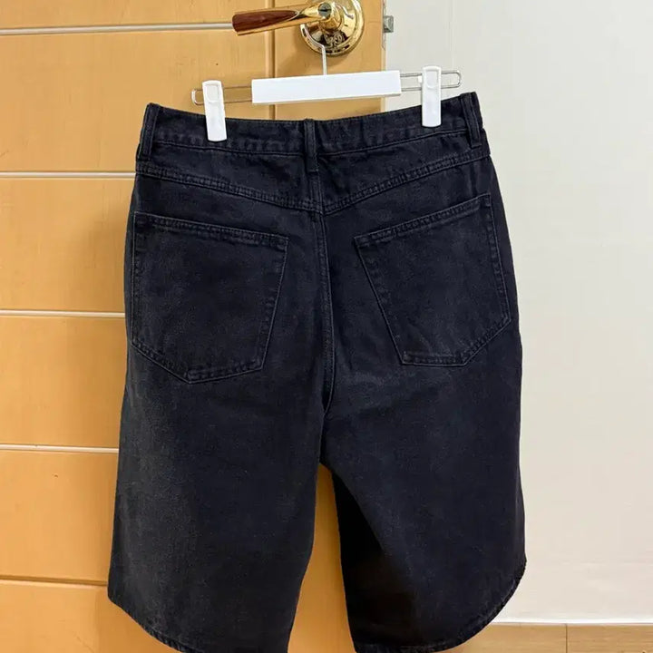 [BUNJANG] Union Blue Denim Bermuda Pants Black / 유니온블루 데님 버뮤다 팬츠 (블랙)