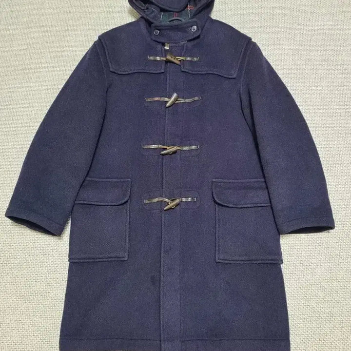 [BUNJANG] Navy Gloverall Duffle Coat / 네이비 글러버올 더플코트