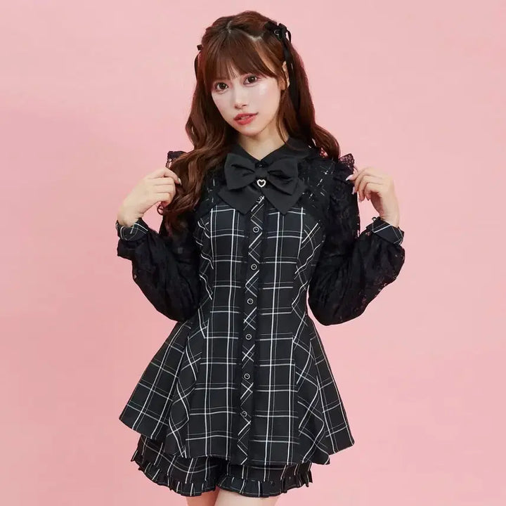 [BUNJANG] Secret Honey Check Set-up / 시크릿허니 체크 셋업