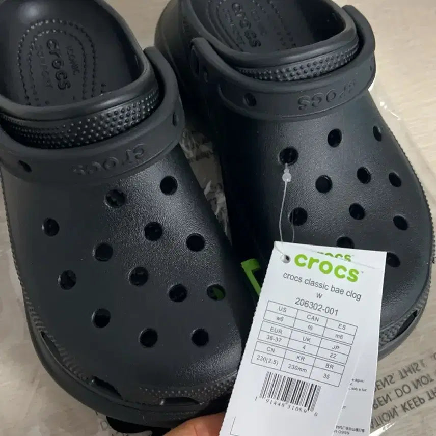 [BUNJANG] Crocs Black Baya Clog 240mm / M5/W7크록스베이클로그 블랙240사이즈(206302-001)
