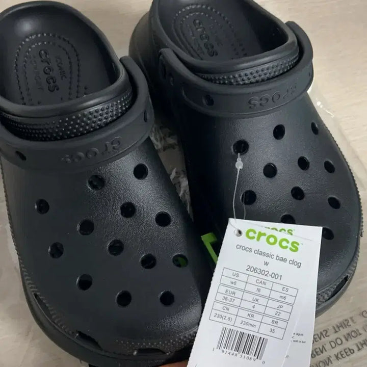 [BUNJANG] Crocs Baya Clog Black 230mm (206302-001) / M4/W6크록스 베이클로그 검정230사이즈(206302-001)