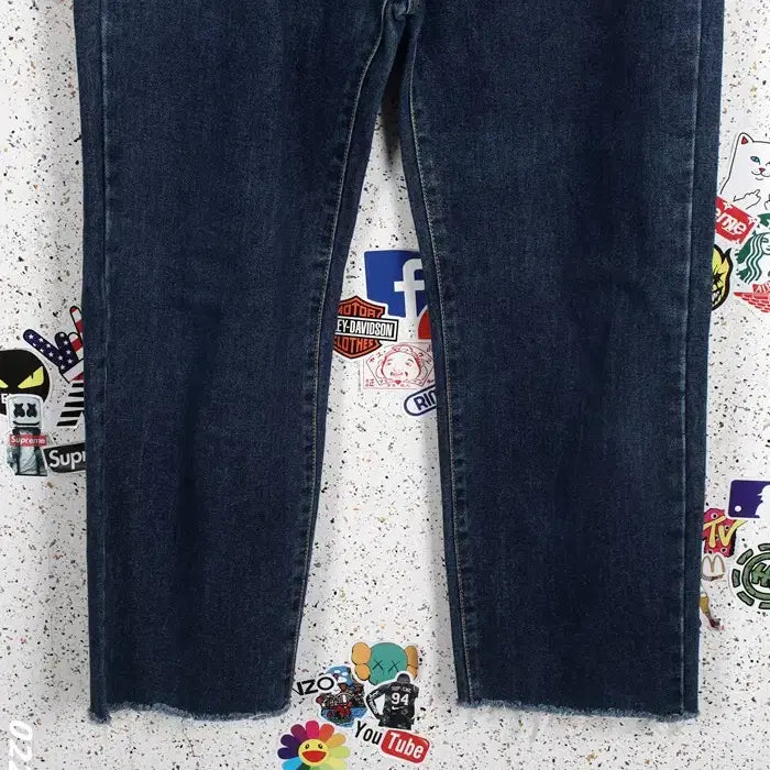 [BUNJANG] Lalabong Basic Dark Wash Vintage Jeans / 여성30 / 라라봉 진청 베이직 청바지NV 빈티지킹