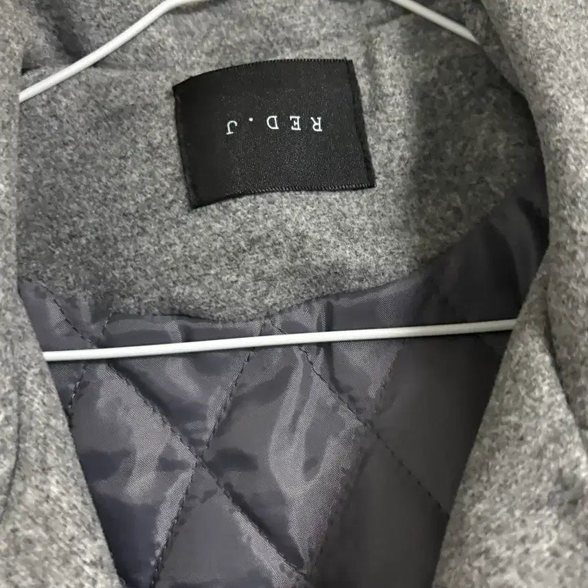 [BUNJANG] Belt Set Padded Grey Coat / 벨트끈 세트 누빔 그레이코트(1번입음!)
