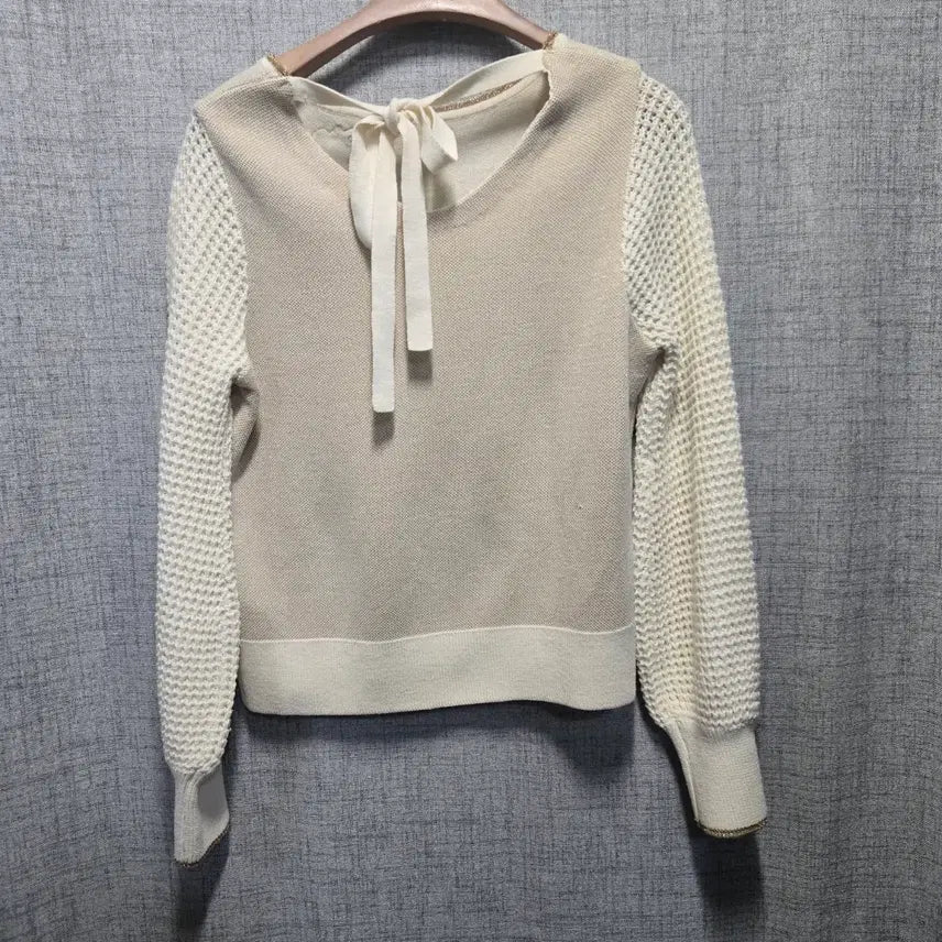 [BUNJANG] Egoist Flower Embroidered Wool Knit (Free Size) / 에고이스트 플라워 자수 울  니트  free
