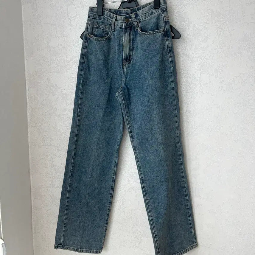[BUNJANG] Light Wash Denim Wide Pants / (새상품) 연청 데님 와이드 팬츠