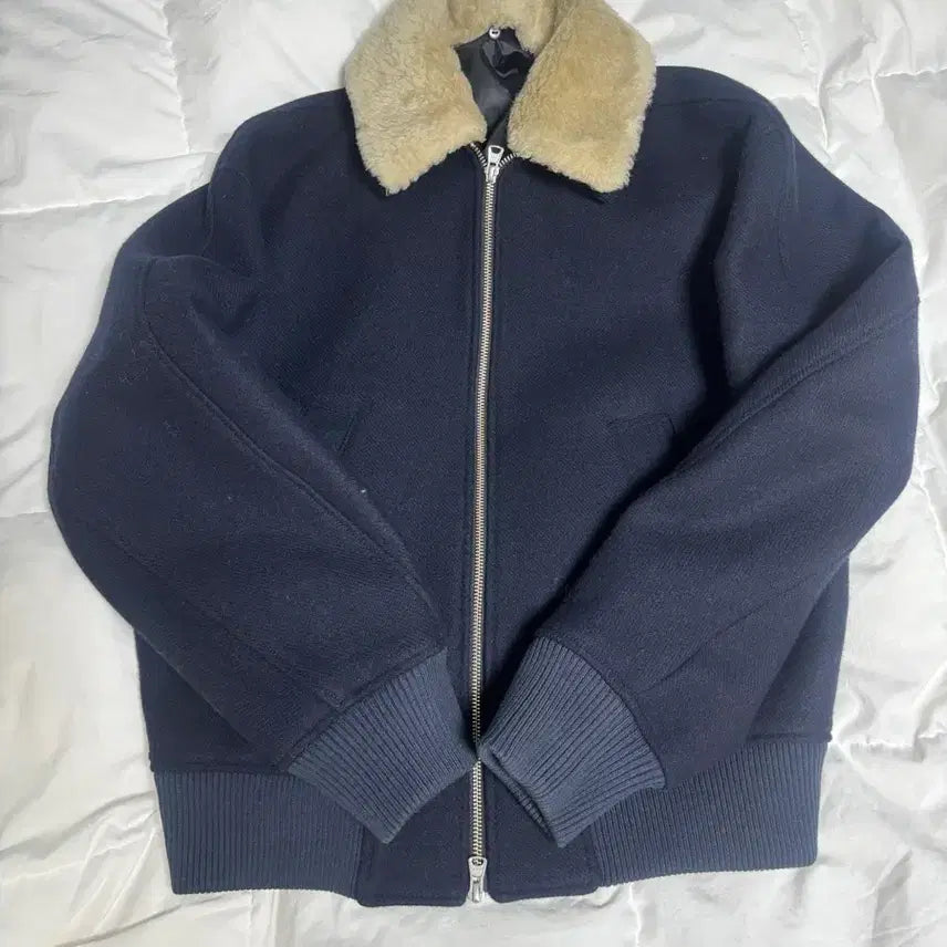 [BUNJANG] After Pray 25FW Draft Wool Blouson Navy M / 25fw 애프터프레이 드래프트 울 블루종 네이비 M