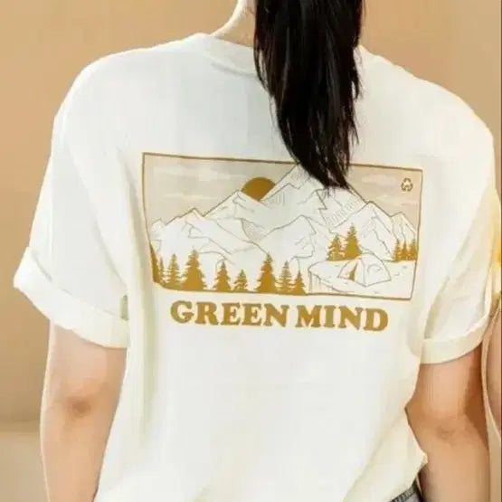[BUNJANG] Nepa Green Mind T-Shirt Vanilla Ice / [네파]그린마인드 반팔티(새상품)