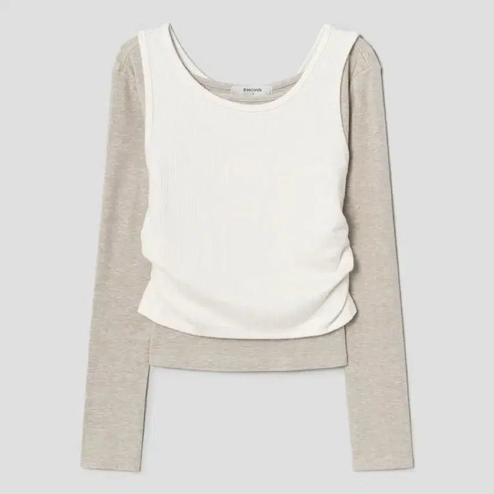 [BUNJANG] 8 Seconds Layered Long Sleeve T-Shirt / 에잇세컨즈 레이어드 긴소매 티셔츠