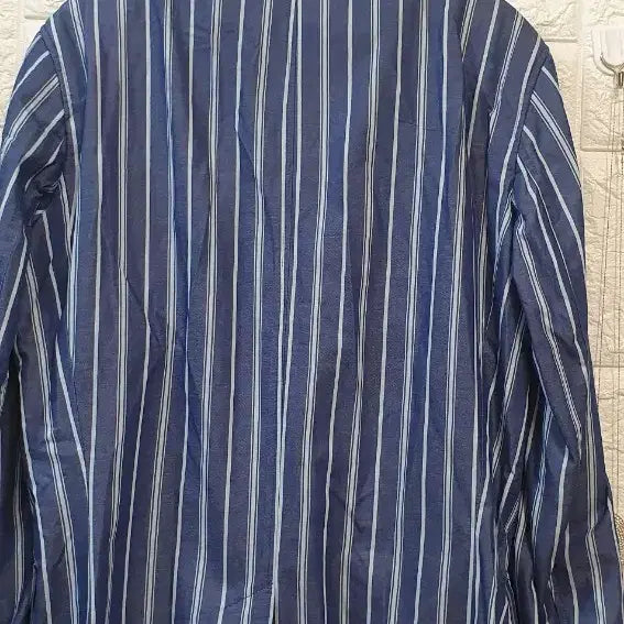 [BUNJANG] Tommy Hilfiger Stripe Blue Jacket / 타미힐피거 스트라이프 블루 자켓