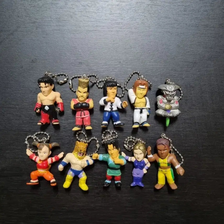 [BUNJANG] Tekken Character Figure Keyring Set / 철권 캐릭터 피규어 키링 10종 세트