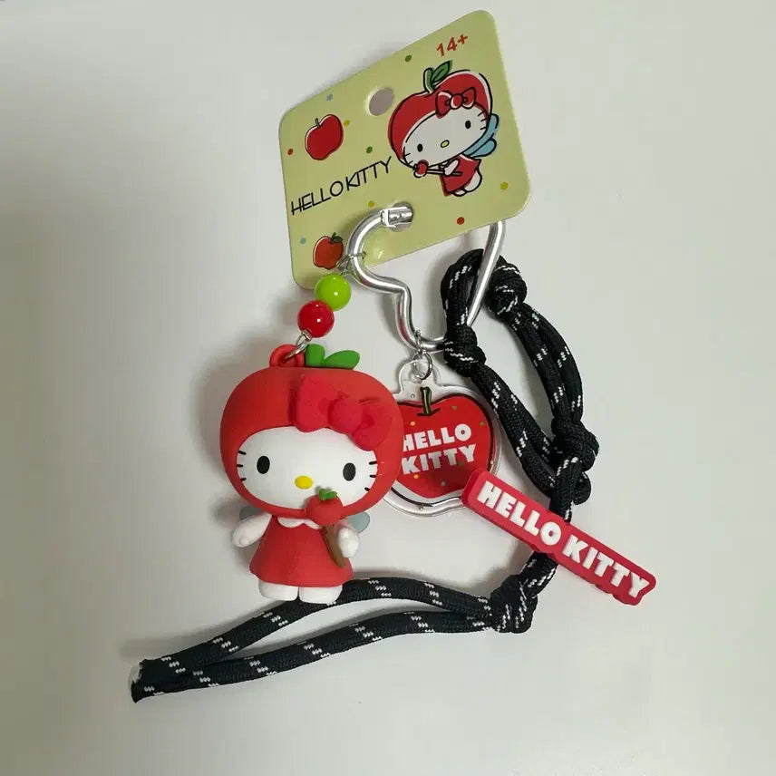 [BUNJANG] Sanrio Apple Fairy Kitty Keyring Strap / (새상품) 산리오 사과요정 키티 키링 스트랩