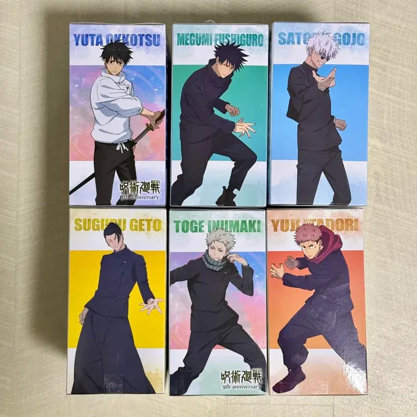 [BUNJANG] Jujutsu Kaisen 5th Anniversary Round1 Limited Edition Figure Full Set (Sealed) / 미개봉)주술회전 5주년 라운드원 한정 피규어 풀세트